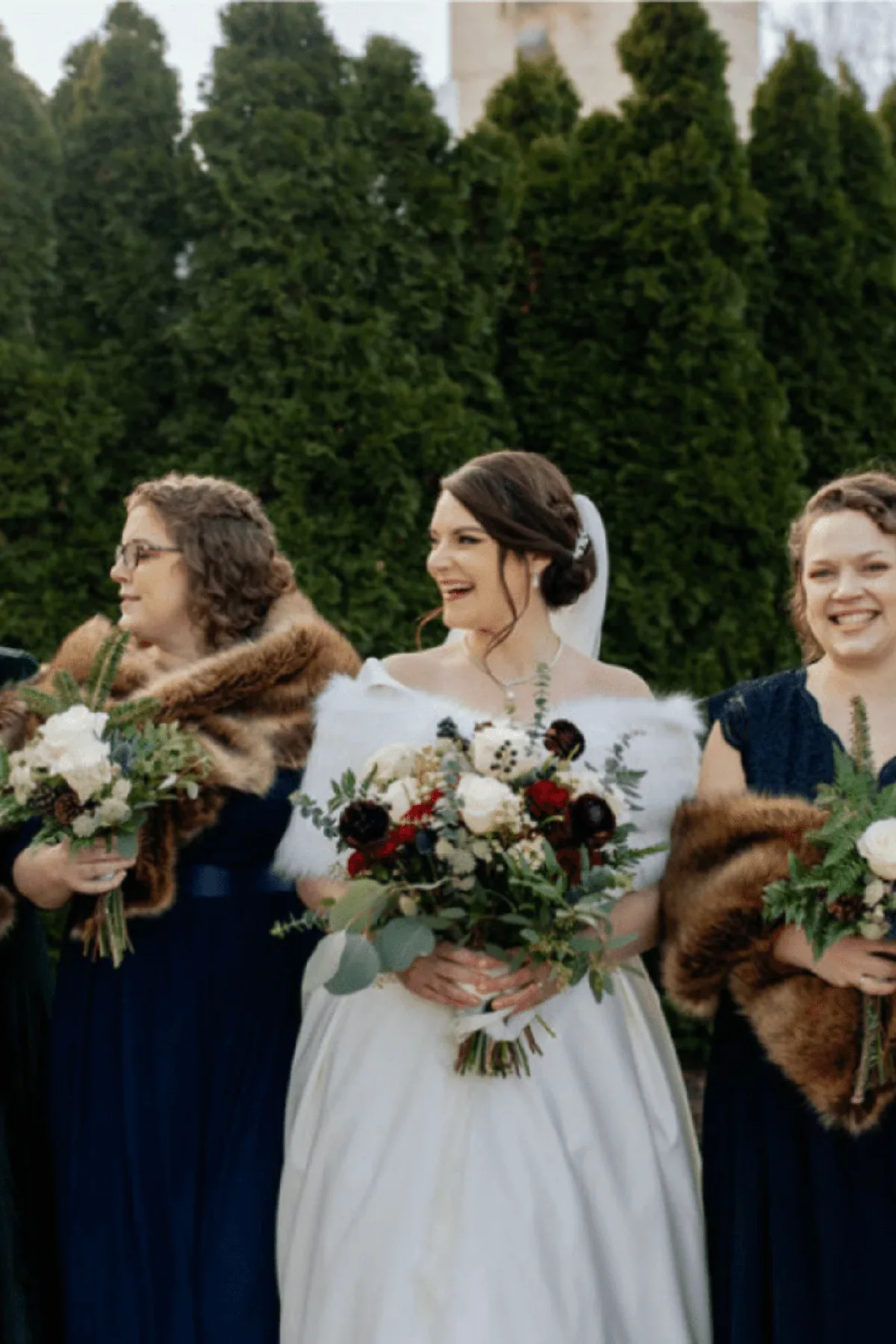 Garden-style wedding florals in soft seasonal tones